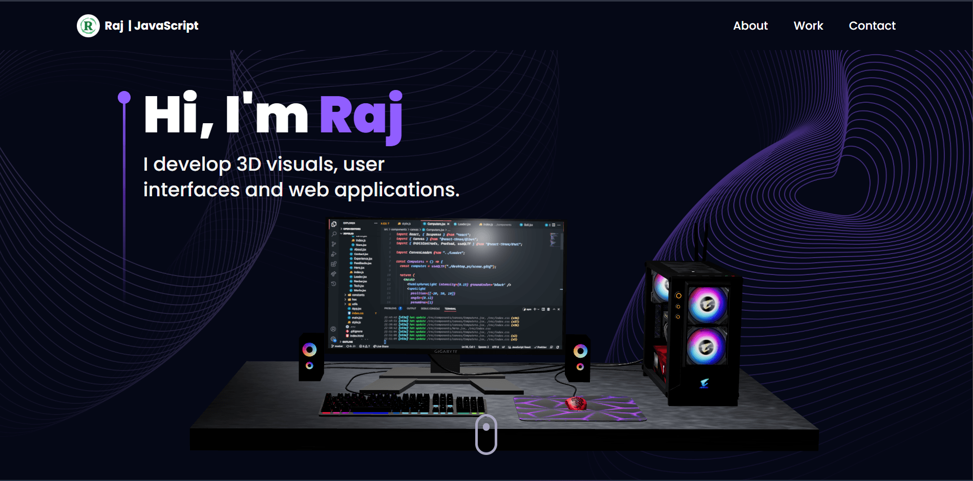Three.Js Portfolio Website