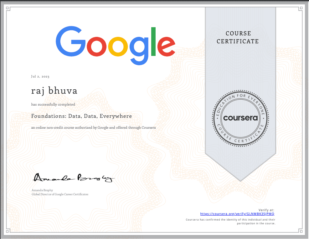 Foundations: Data, Data, Everywhere 
