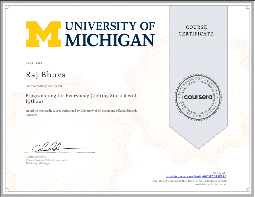 Programming for Everybody (Getting Started with Python)